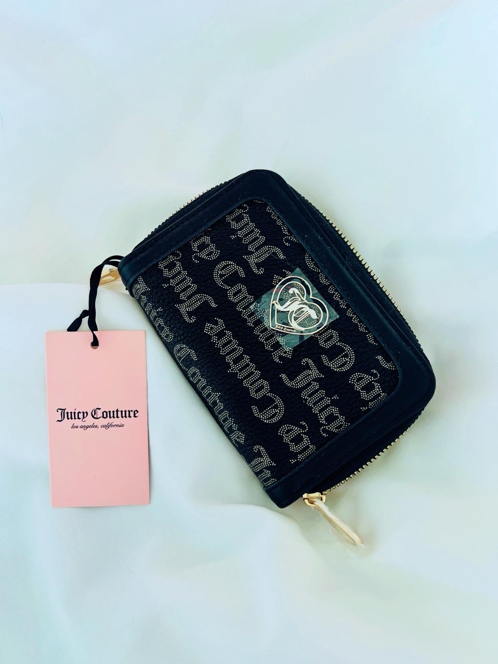 NWT Juicy Couture Black Logo Wallet Y2K
